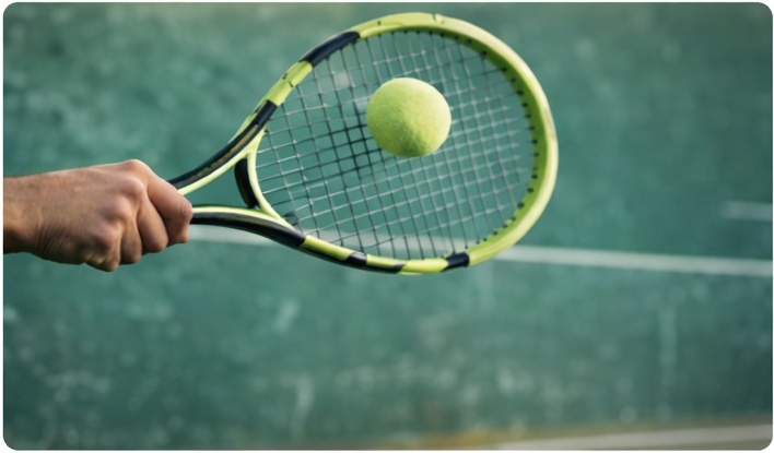 Jugador aprendiendo los fundamentos del frontenis